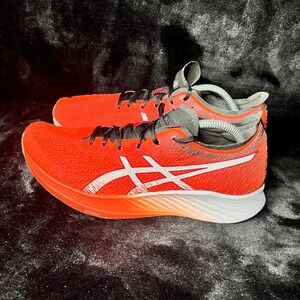 Asics Magic Speed 1012A895 Women 11 Running Shoes Orange White Athletic Sneakers